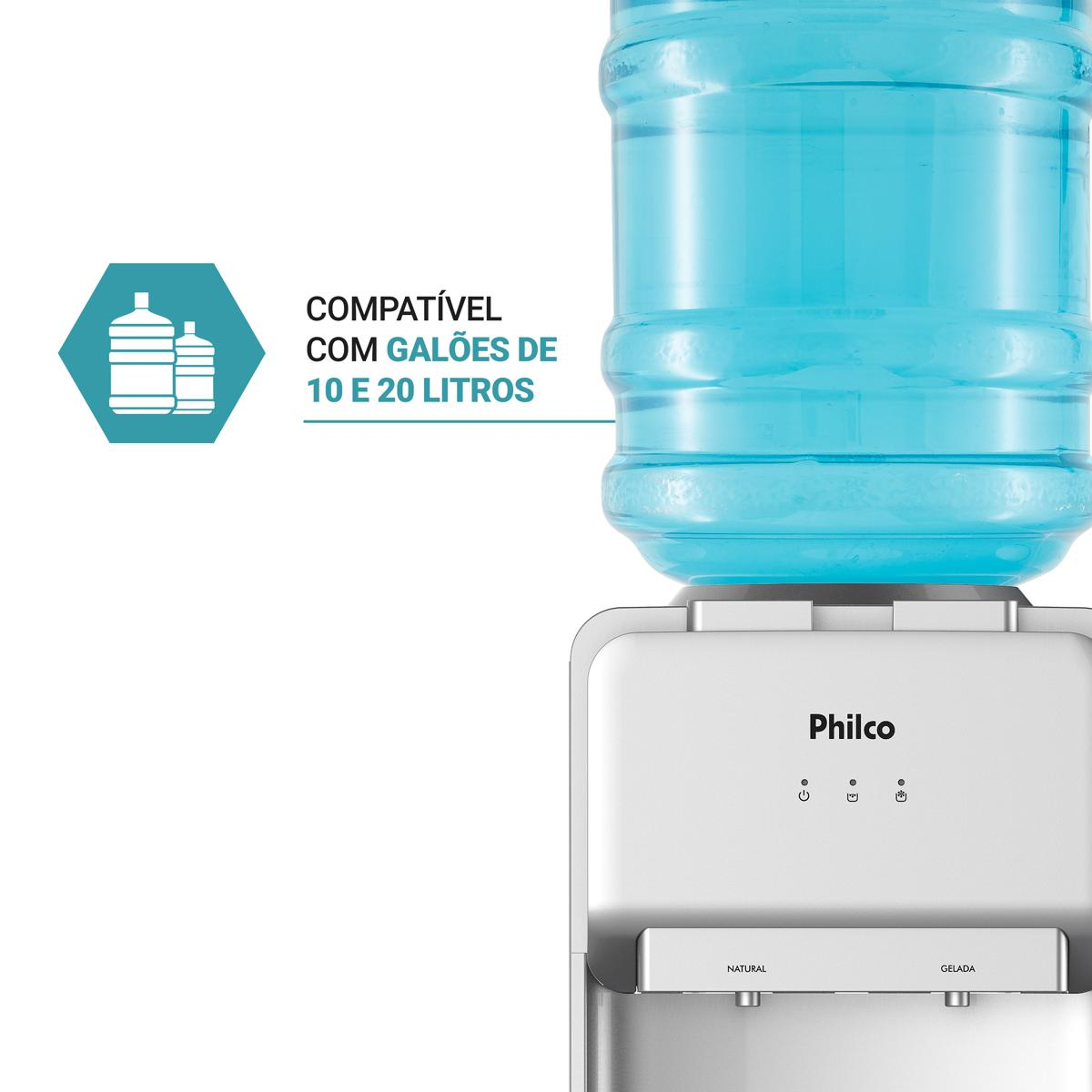 Bebedouro Philco 20 Litros PBEE18 Água Natural e Gelada