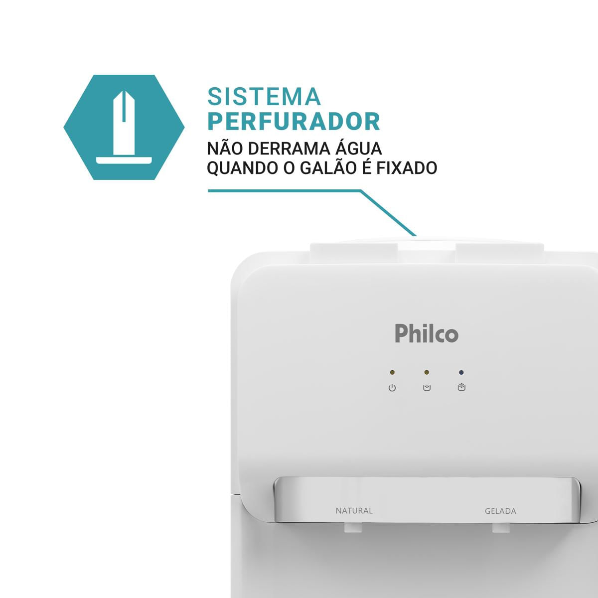 Bebedouro Philco 20 Litros PBE11 Água Natural e Gelada