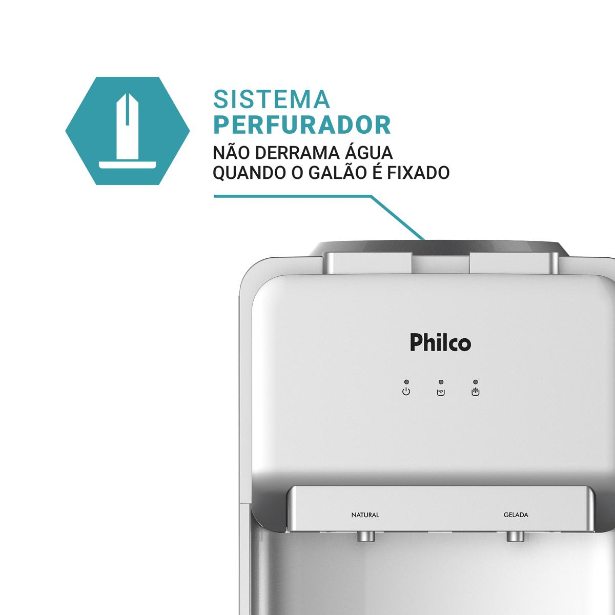 Bebedouro Philco 20 Litros PBE18 Água Natural e Gelada
