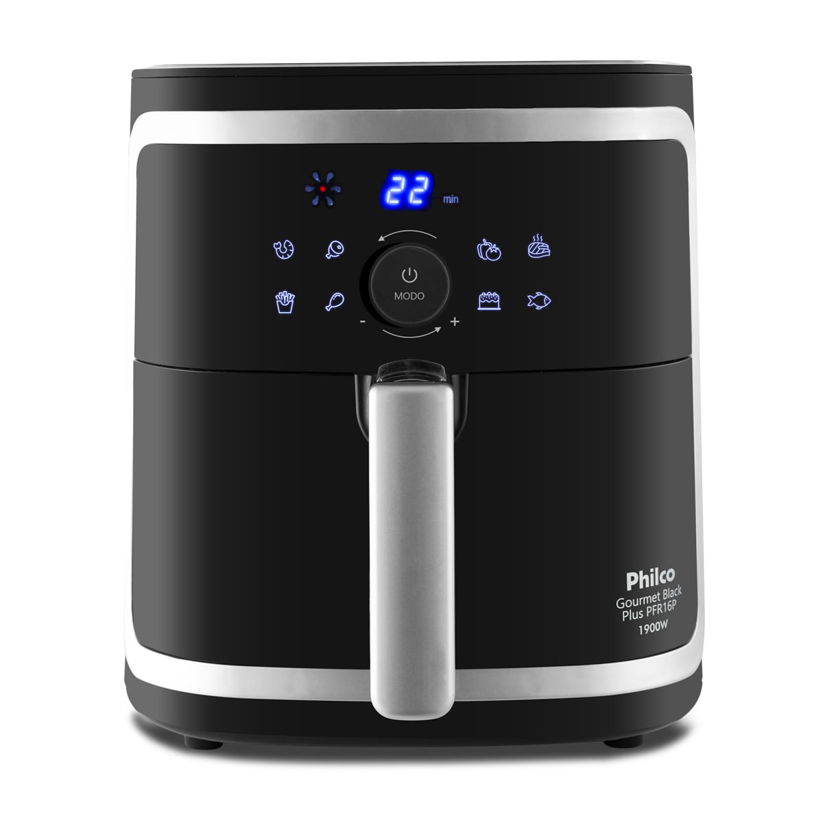 Air Fryer Philco PFR16P Gourmet Black Plus 1900W