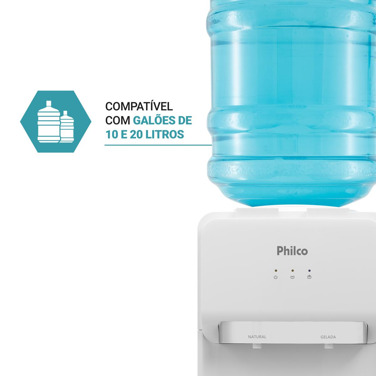 Bebedouro Philco 20 Litros PBE11 Água Natural e Gelada