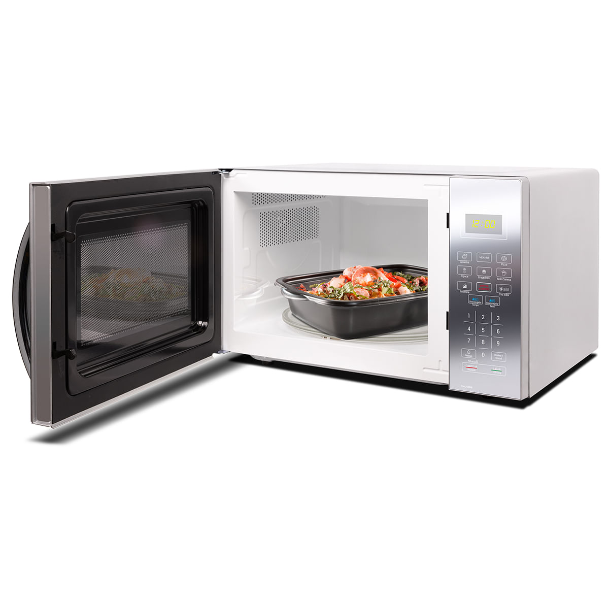 Micro-ondas Philco 26 litros Espelhado Branco