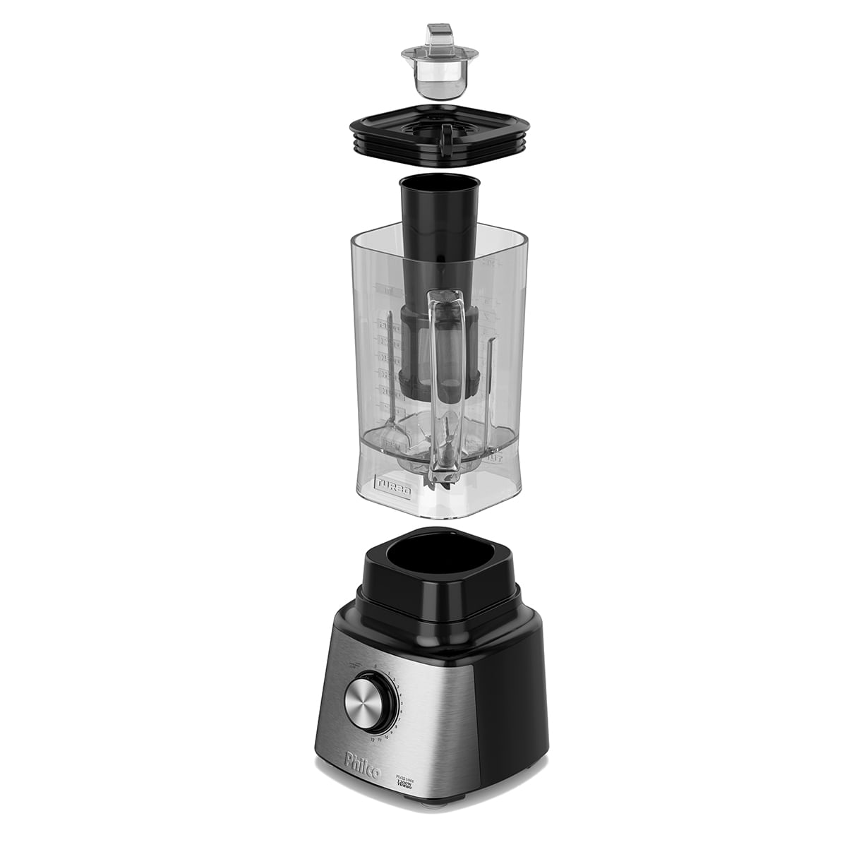 Liquidificador Philco PLQ2100PI 12 + Turbo 3L 1200W
