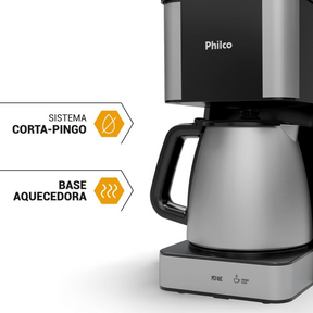 Cafeteira Philco PCF40C Inox 40 Cafezinhos 1,6L 950W