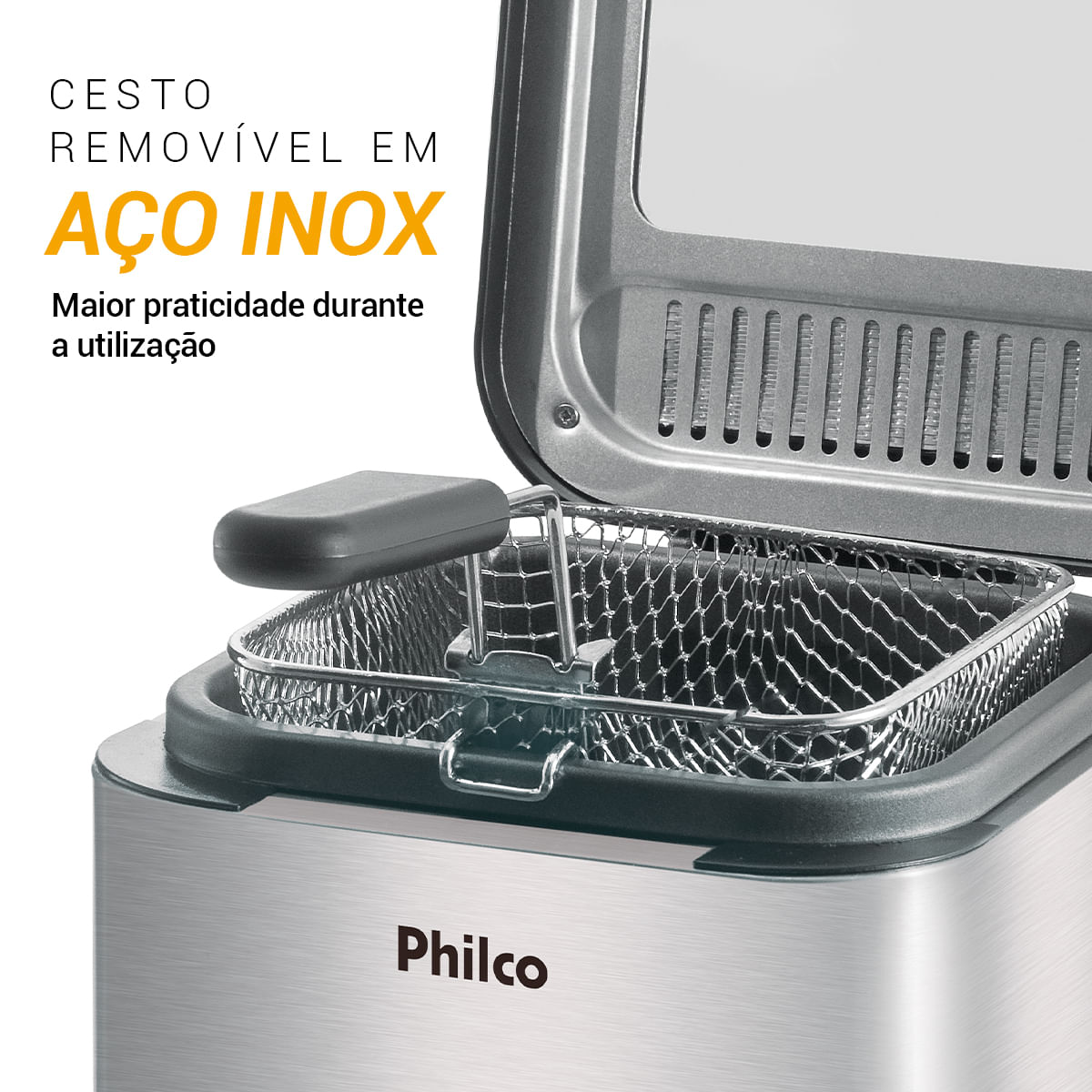 Fritadeira Philco Deep Fry Inox 1,8L