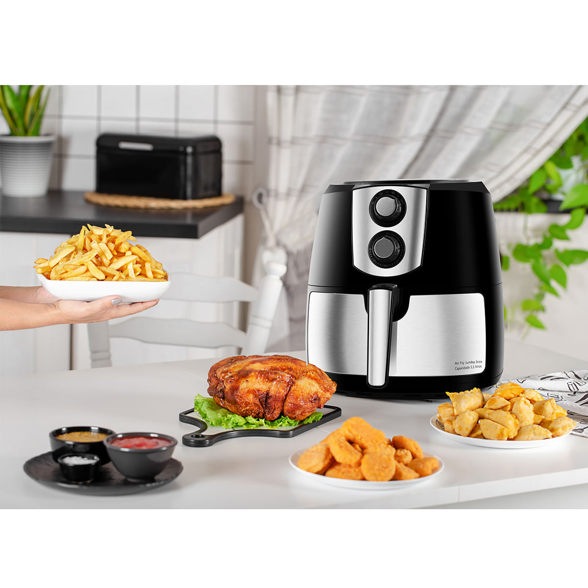 Air Fryer Philco Jumbo Inox 7,2L PFR06PI