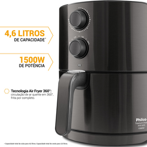 Air Fryer Philco 4,6L 1500W Titanium Inox PFR18TI