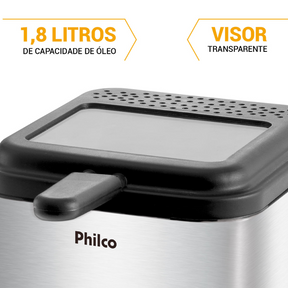 Fritadeira Philco Deep Fry Inox 1,8L