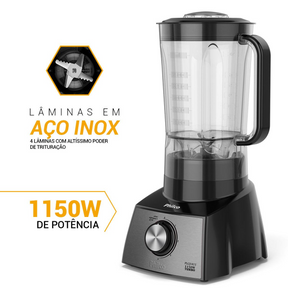 Liquidificador Philco PLQ1411P 4 velocidades 2,7L 1150W
