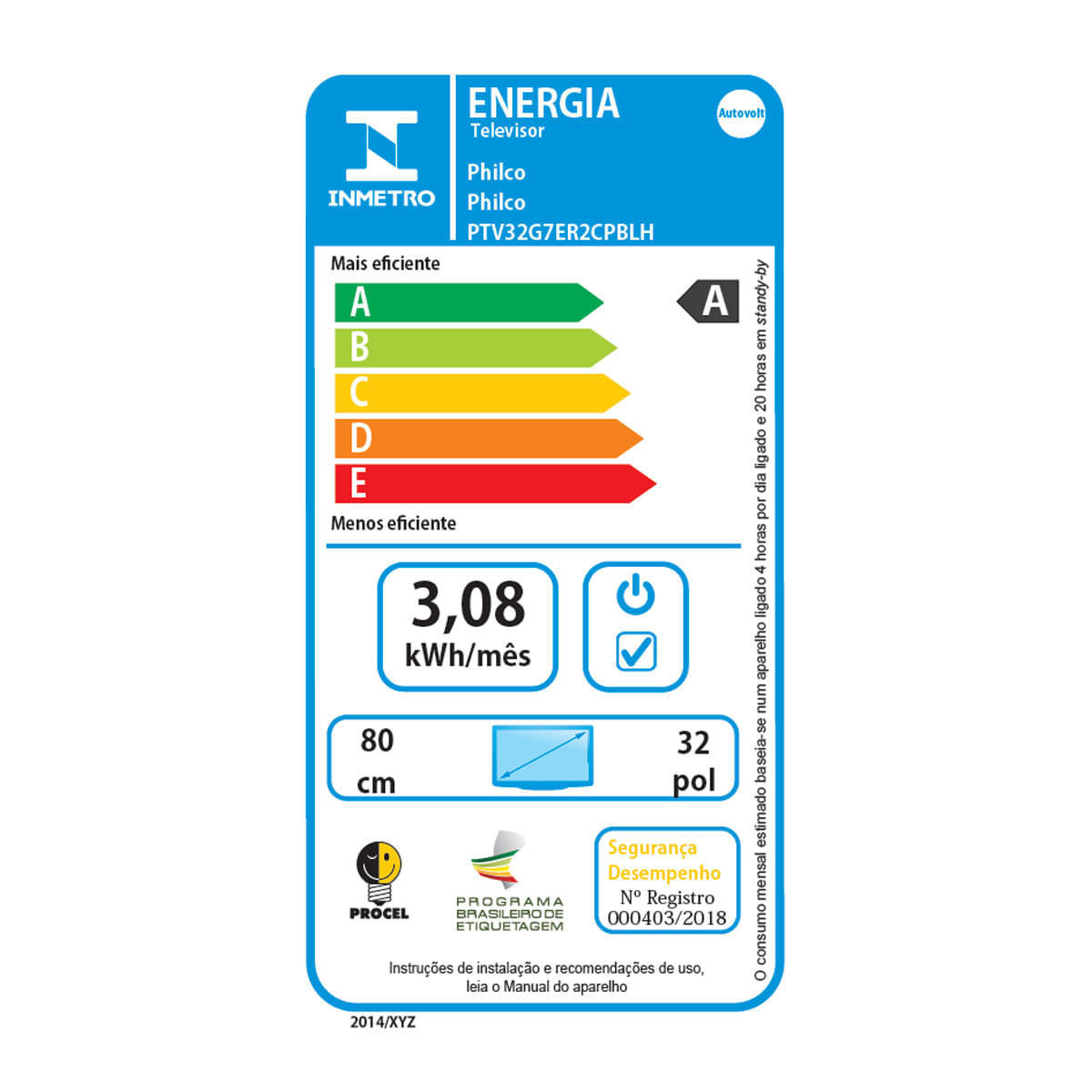 Smart TV 32” Philco LED Dolby Áudio PTV32G7ER2CPBLH