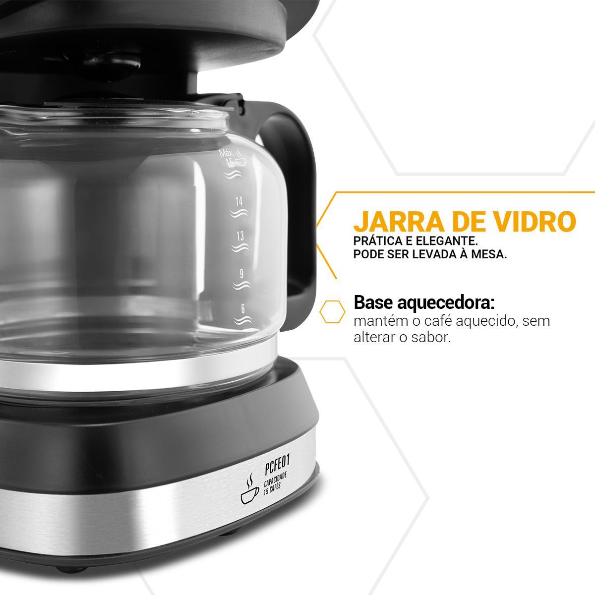 Cafeteira Philco 15 Cafezinhos 550W 600ml PCFE01